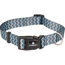 Obojek nylon Sinam šedý S 1,5x30-45cm Flamingo