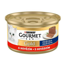 Gourmet Gold cat konz.-jemná paštika hovězí 85 g