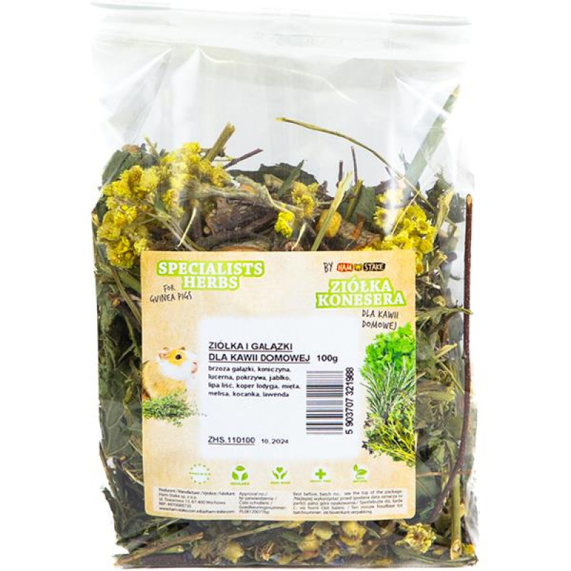 HamStake Specialist Herbs&Branches Guinea Pig 100g
