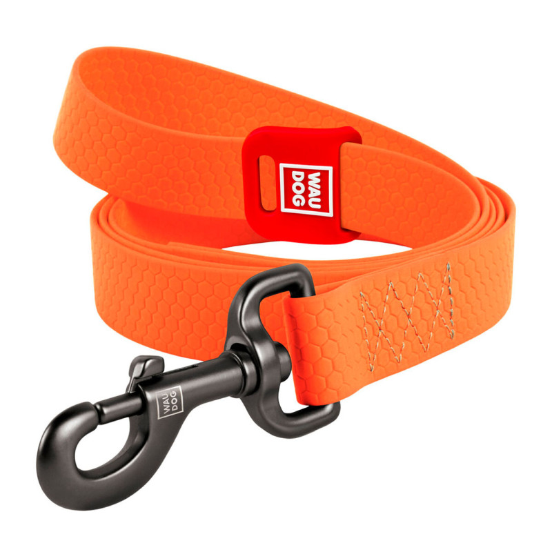 WAUDOG vodítko voděodolné Collartex oranžové (183cm/2,0cm)