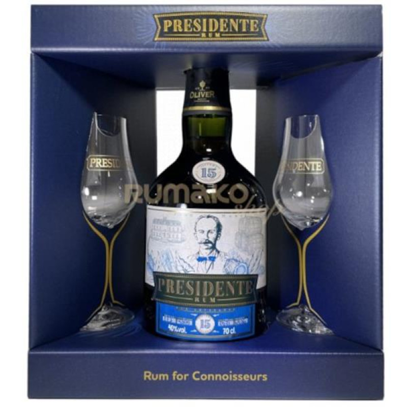 Rum Presidente 15 Sistema Solera 40% 0,7l - dárk. sada