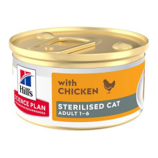 Hill's Science Plan Feline Sterilised Adult Mousse pěna kuře 85 g