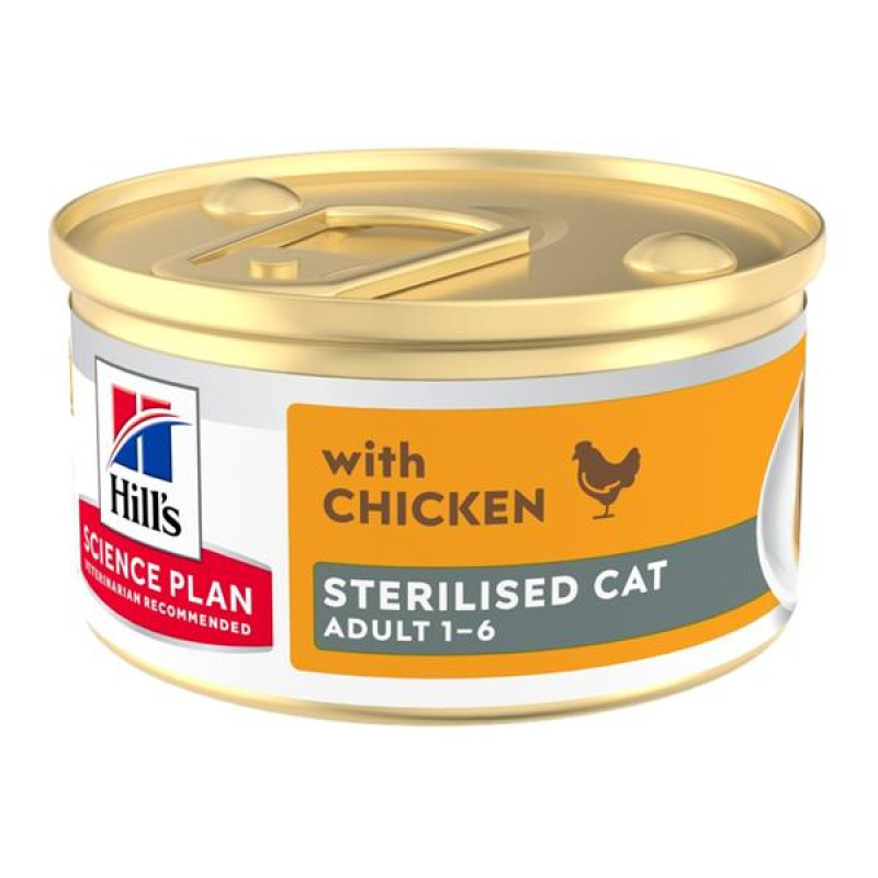 Hill's Science Plan Feline Sterilised Adult Mousse pěna kuře 85 g
