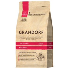 Grandorf Cat granule Adult Indoor - Jehně a krocan 8kg