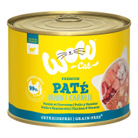 WOW Cat konzerva Paté Kuře s krevetami Kitten/Junior 200g