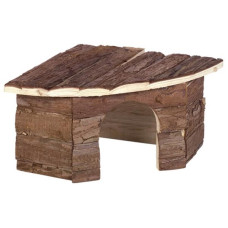 Domek dřevo s kůrou rohový Patty 21×10×15cm Nobby