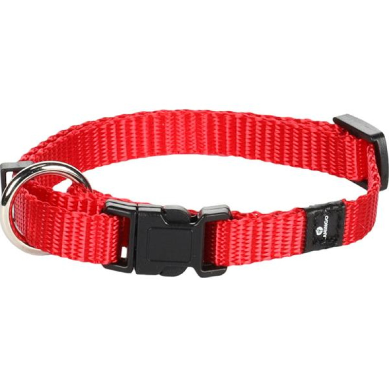 Obojek nylon Ziggi červený XS 1x20-35cm Flamingo