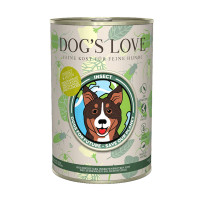 Dog's Love konzerva Insect Hmyz a kuře 400g DMT 07/24