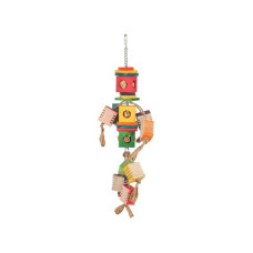 Hračka pták barevná, Frevo Quapas! 46x11cm