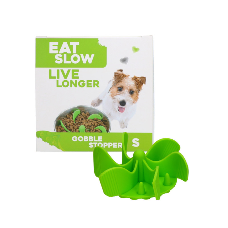 Eat Slow Live Longer zpomalovací Spirála do misky zelená   S