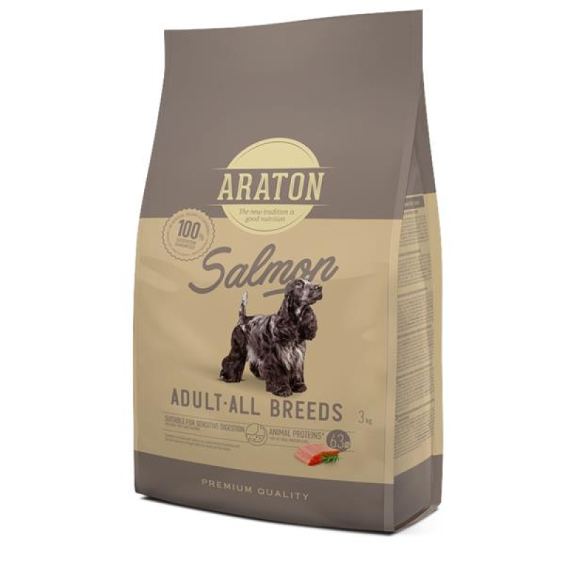 Araton Dog Dry Adult Salmon 3 kg