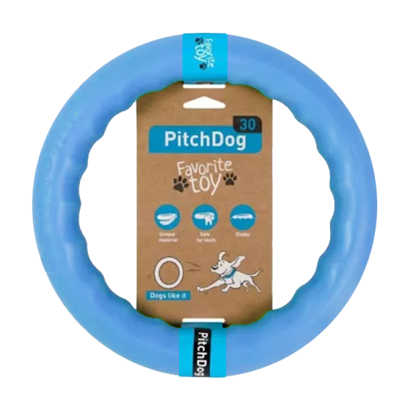 PitchDog tréninkový Kruh pro psy modrý  Medium