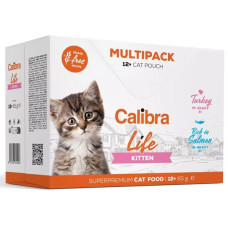 Calibra Cat Life kaps. Kitten Multipack in gravy 12x85g