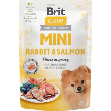 Brit Care Mini Dog kaps. Rabbit&Salmon fillets in gravy 85 g