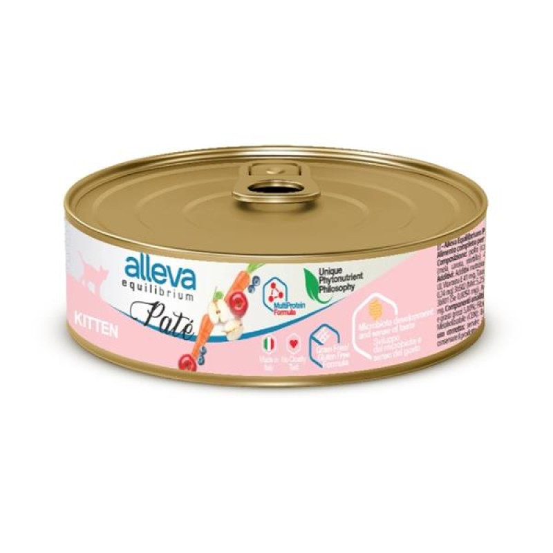 ALLEVA EQUILIBRIUM Cat Kitten konz. Pate Chicken 85g