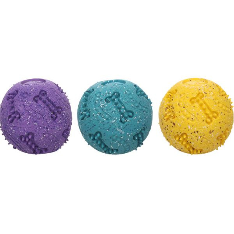 Hračka latex Freckles míček 9,5cm mix barev Flamingo