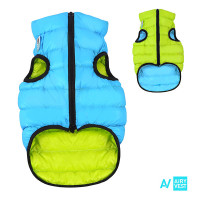 AiryVest bunda pro psy modrá/zelená    XS 25