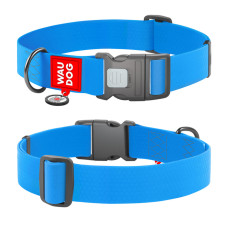 WAUDOG obojek voděodolný Collartex Plastic modrý QR (46-70cm/4cm)