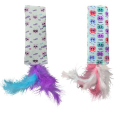 Hračka cat textil Veza polštářek Flamingo