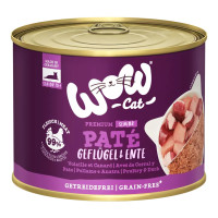 WOW Cat konzerva Paté Drůbež a Kachna Senior 200g