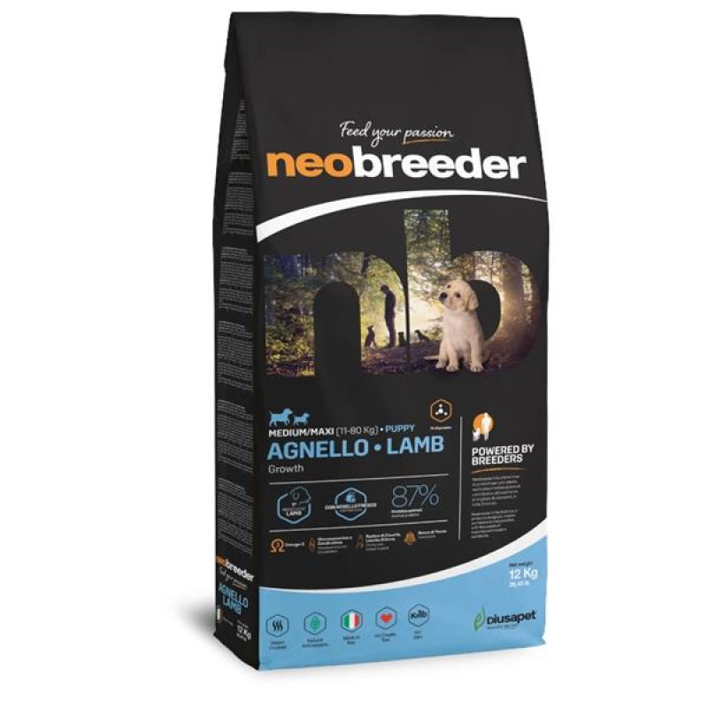 NEOBREEDER Dog Puppy Lamb Medium/Maxi 12kg