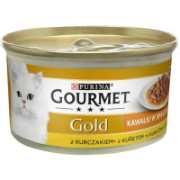 Gourmet Gold cat konz.-Sauce Delight Minifiletky kuře 85 g