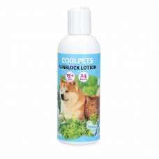 CoolPets opalovací mléko pro psy a kočky SPF 15+ 200ml