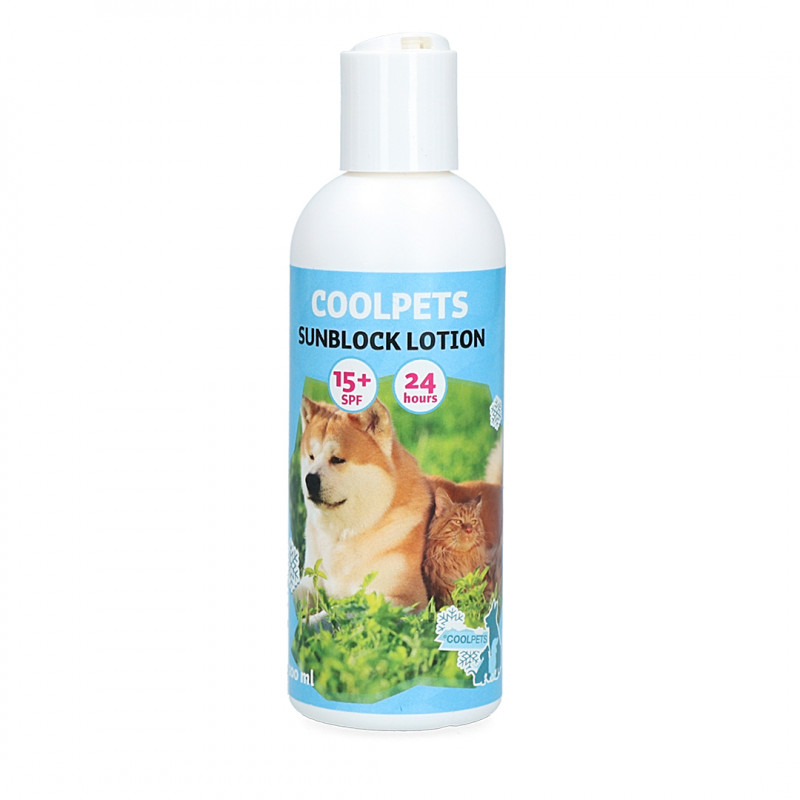 CoolPets opalovací mléko pro psy a kočky SPF 15+ 200ml