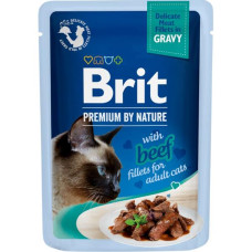 Brit Premium by Nature Cat Delicate Fillets in Gravy with Beef 85 g