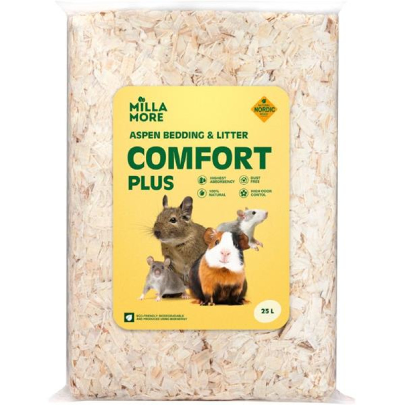 Podestýlka hobliny osika MillaMore Comfort Plus 25l / 1,4kg
