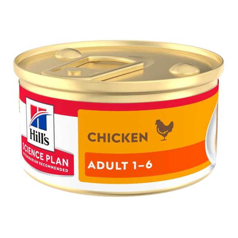 Hill's Science Plan Feline Adult Mousse pěna kuře 85 g
