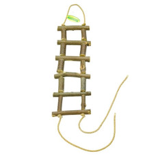 Žebřík dřevěný přírodní slabší 40 cm