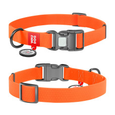 WAUDOG obojek voděodolný Collartex Plastic oranžový QR (25-35cm/1,5cm)