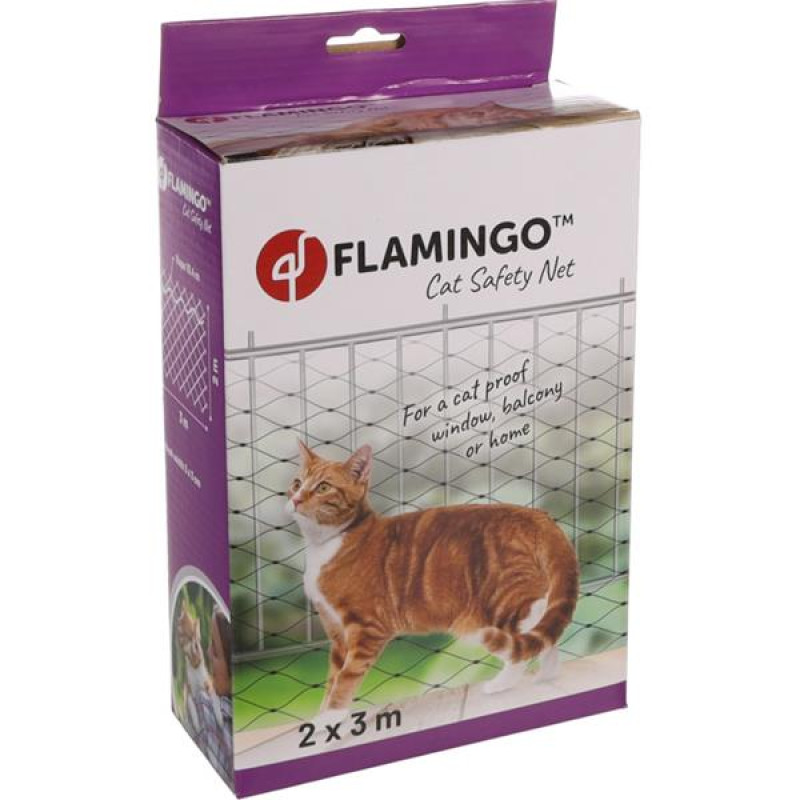 Síť ochranná do oken pro kočky flamingo 2x3m 11m
