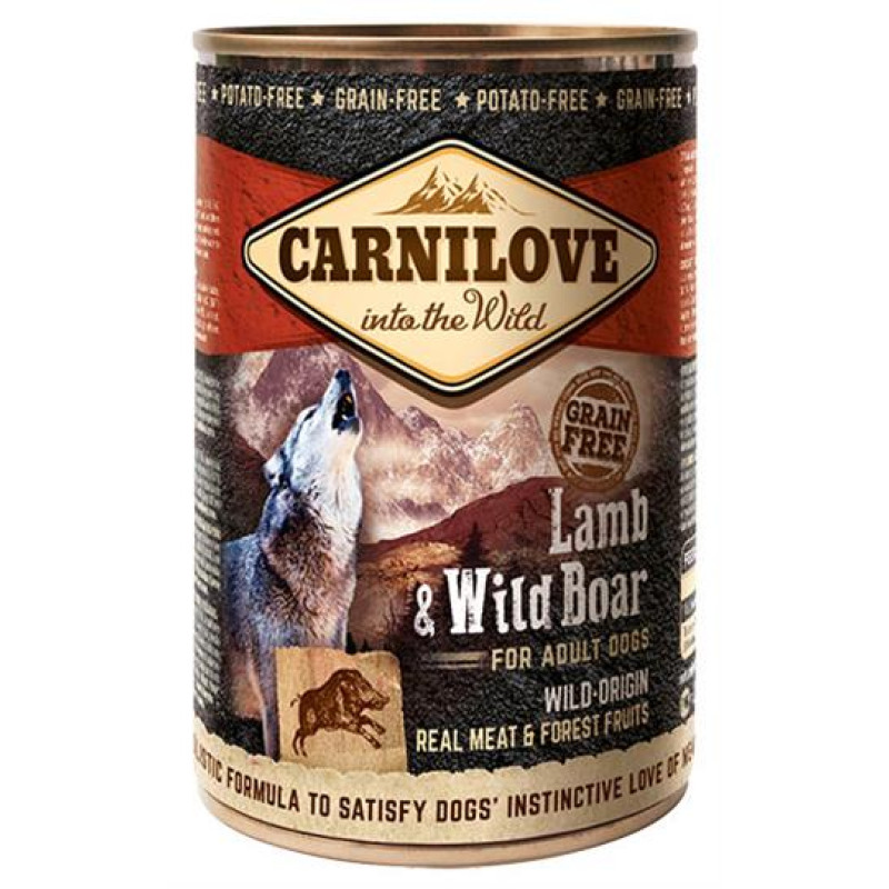Carnilove WM konz. Lamb & Wild Boar Grain Free 400 g