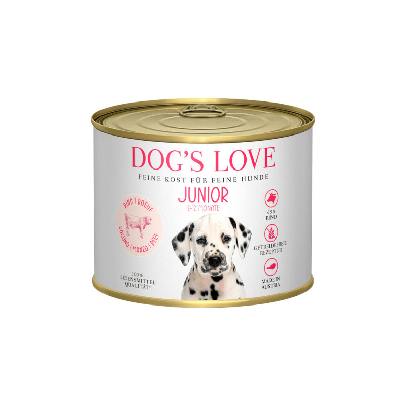 Dog's Love konzerva Hovězí Junior Classic 200g