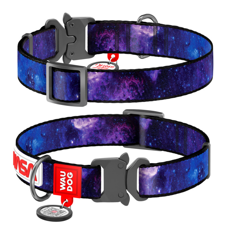 WAUDOG obojek nylonový NASA21 Fastex QR (28-40cm/2cm) 