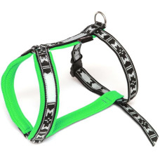 Postroj nylon Run - zelená ManMat vel.S - krk 41-44 cm