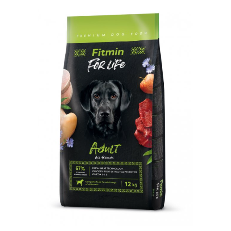 Fitmin Dog for Life Dog Adult All breeds 12 kg + 1kg