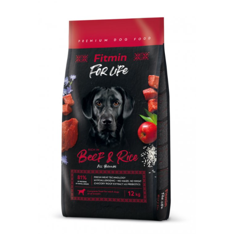 Fitmin dog For Life Beef & Rice 12 kg