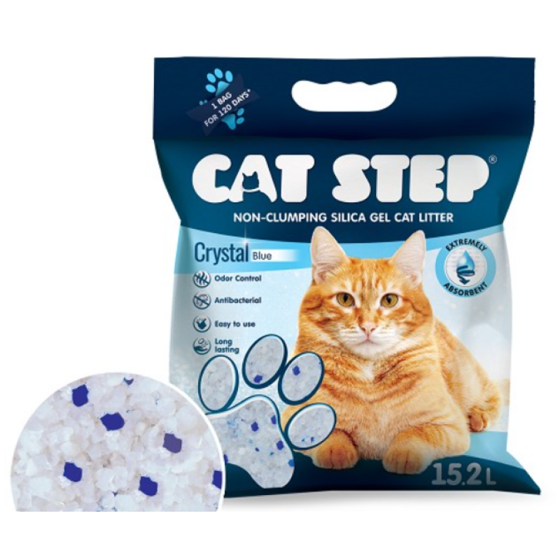 Cat Step Crystal Blue 6,68 kg 15,2 l