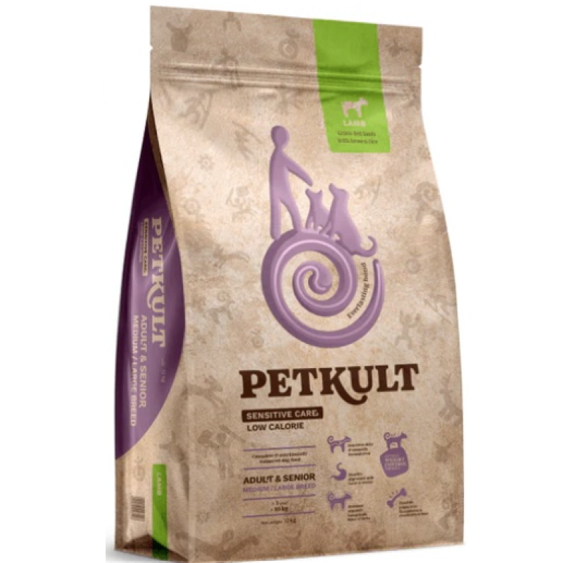 Petkult Dog Medium/Large Adult Lamb Low Calories - 12kg