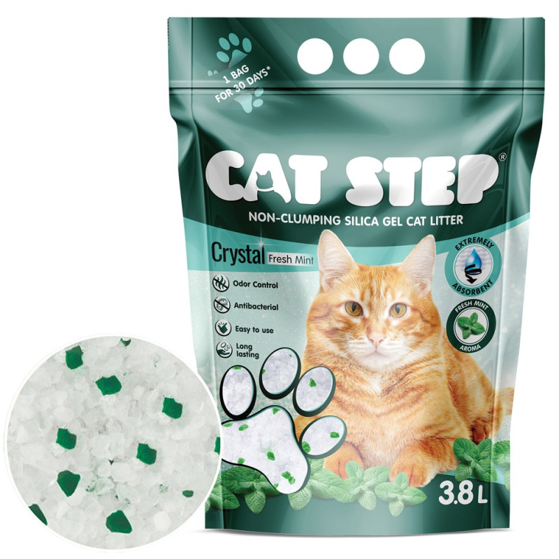 Cat Step Crystal Fresh Mint 1,67 kg 3,8 l