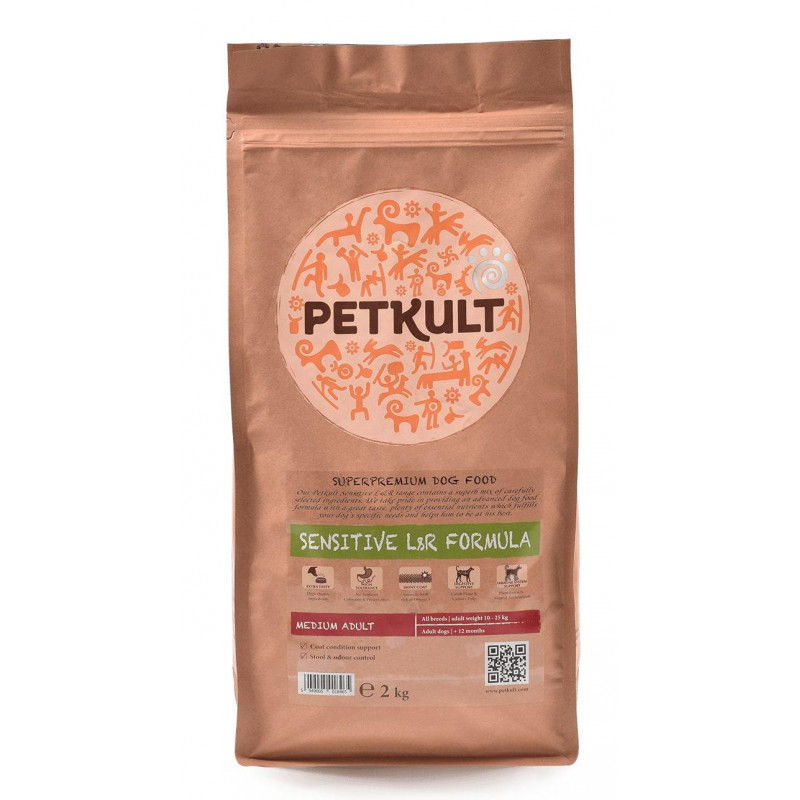 PETKULT dog MEDIUM ADULT lamb/rice 12kg