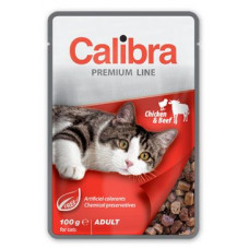 Calibra Cat  kapsa Premium Adult Chicken & Beef 100g