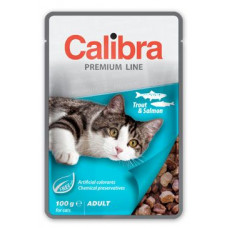 Calibra Cat  kapsa Premium Adult Trout & Salmon 100g