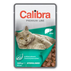 Calibra Cat  kapsa Premium Sterilised Liver 100g