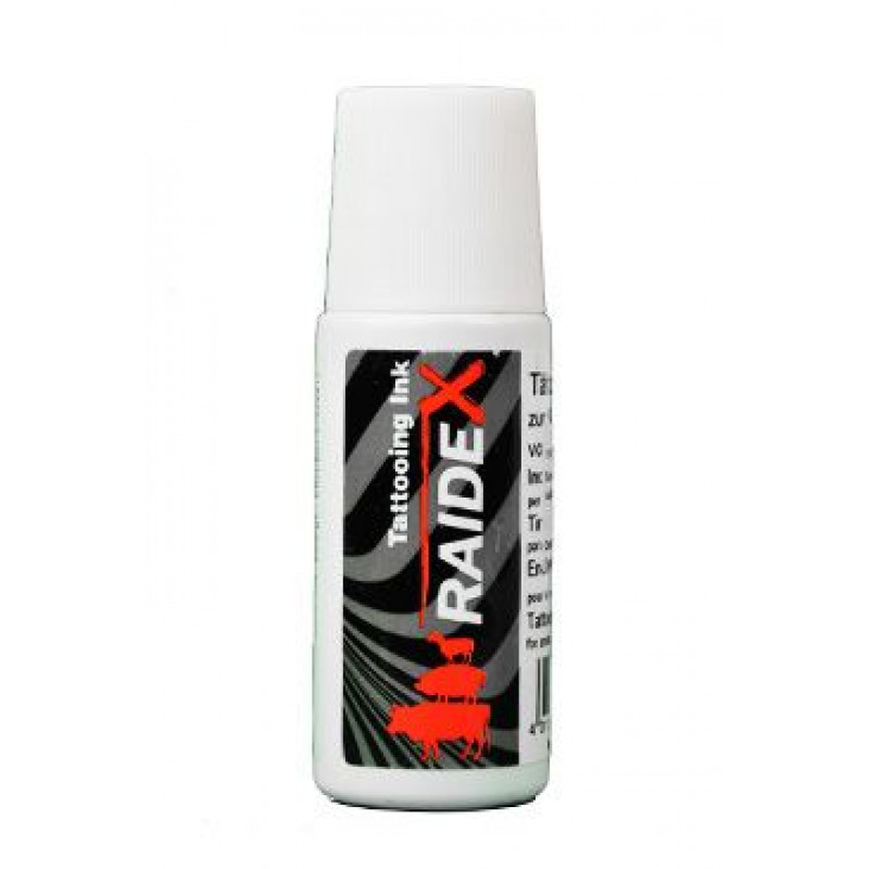 Barva tetovací Raidex černá s kuličkou 80ml