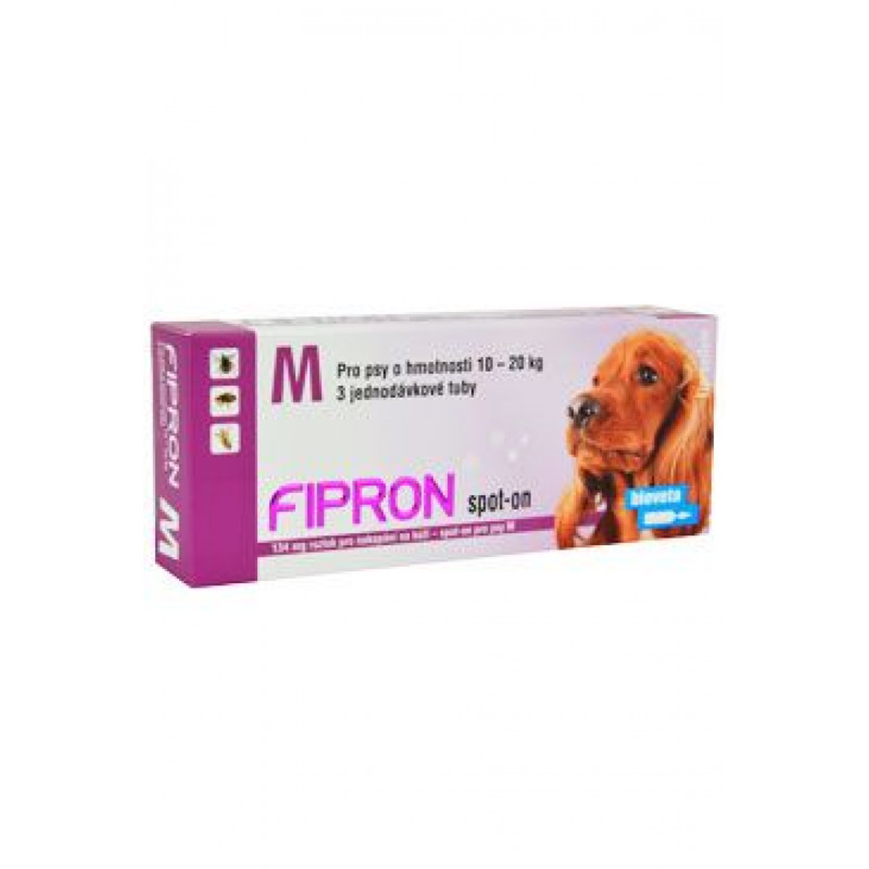 Fipron 134mg Spot-On Dog M sol 3x1,34ml