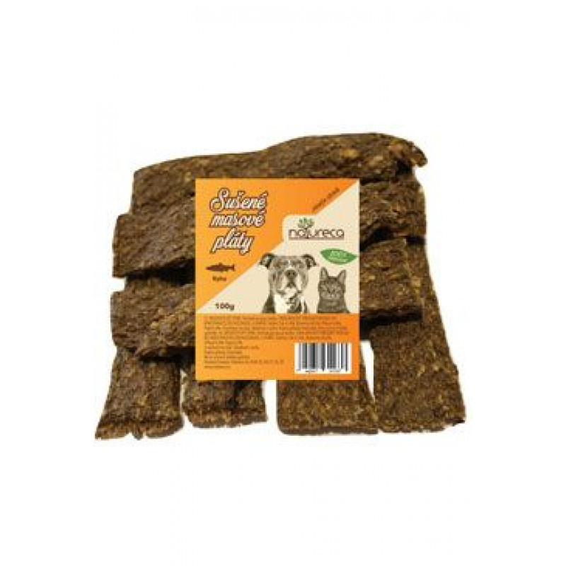 NATURECA pochoutka Masové pláty Ryba,  100%maso 100g